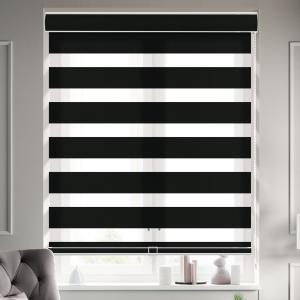 140 GSM Zebra Roller Blind Fabric with Soft Light Filtering and Modern Style
