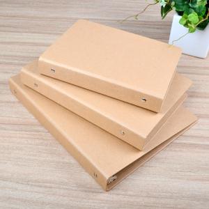 Craft paper file folder with ring binded A6,A5,A4 size available