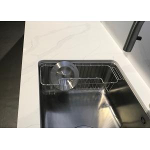 Heat Resistance Solid White Quartz Countertops , Engineered Quartz Tile