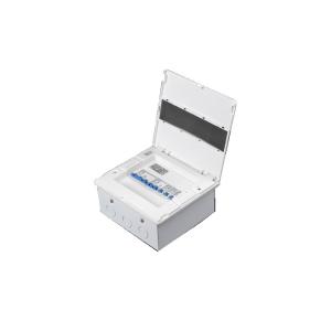 Flush mounted transparent 8 ways electrical distribution box design flexibly