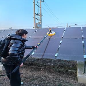 Lithium-Power Single-Head Rotating Brushes for Solar Panel Cleaning Customized