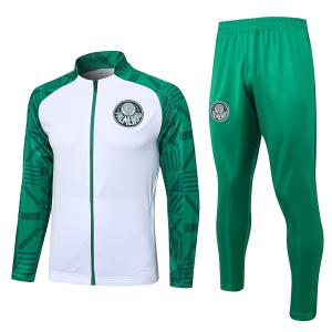 China Green White Football Training Tracksuit Training Kit Set on sale