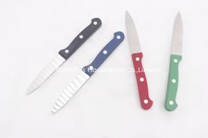 China 0.8mm Kitchen food cutting tools stainless steel full tang blade custom chef slice bread tool fruit knife on sale
