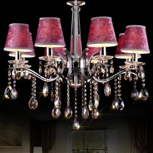 Cheap Grey Lampshade metal chandelier for indoor home lighting fixtures (WH-MI-61) for sale