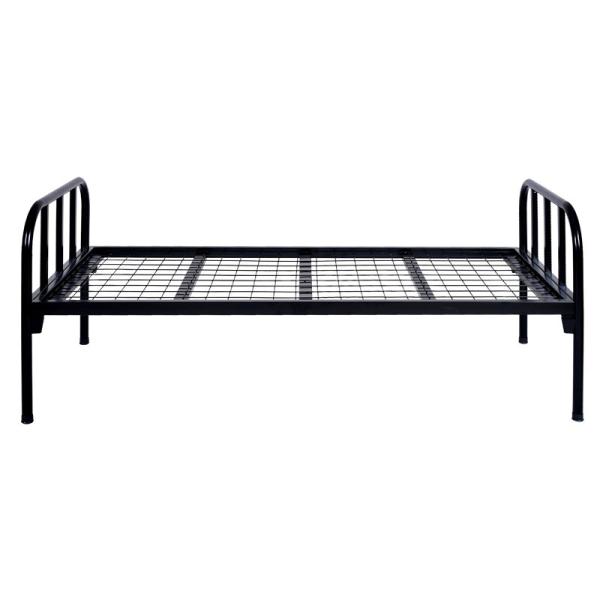 Quality Square Tube 250 Pounds Single Metal Black Bed Frame with sturdy Raised Rectangular wholesale