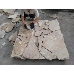 Beige Limestone Honed Random Flagstone Walkway,Crazy Stone Patios,Irregular