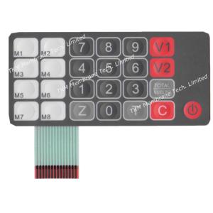 Cheap Multi-color Embossed Control Switch Panel For Industrial Control / Medical Equipment for sale