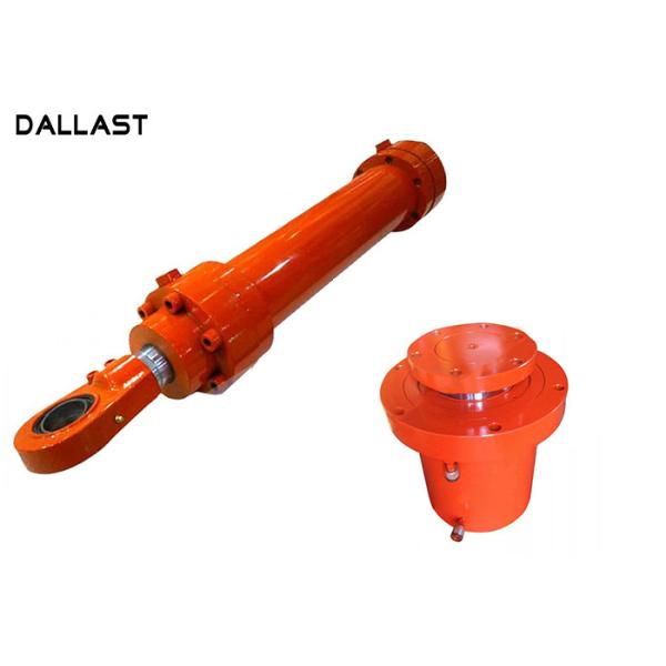 Quality GS Flange Hydraulic Cylinder , Double Acting Hydraulic Ram Custom Chrome wholesale