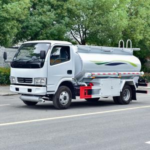 Manual Transmission Dongfeng Small 6000L Diesel Gasoline Fuel Tanker Truck