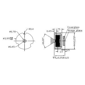 Cheap 1/9&quot; 1.5mm low distortion lens ,S mount lens2% ,CCL1901532 lens ,TTL 2.25mm, very compact design lens for sale