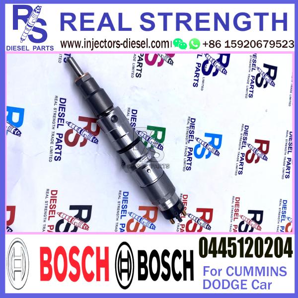 Genuine common rail injector 0445120161 0445120204 0445120267 For CUMMINS ISDE 4988835 5253221 5269194