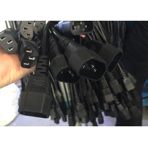 C13 C14 Power Cord Copper Lan Cable 1.5m Black 18AWG C19 C20 PDU IEC320