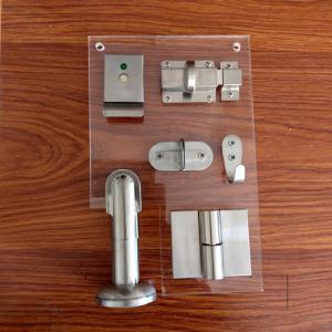 Cheap SS201 Toilet Cubicle Hardware Antirust Toilet Partition Accessories for sale