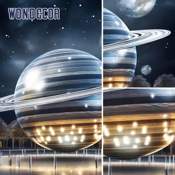 Large Metal Stainless Steel Outdoor Art Universe Galaxy Planet