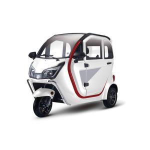 China White Grey Enclosed Electric Tricycle Slow Speed 1000W WithLithium Battery on sale