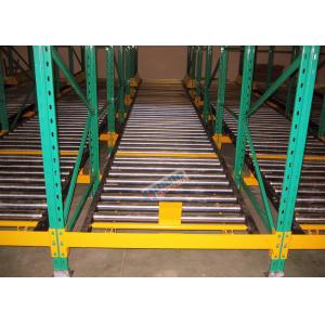 Warehouse Pallet Flow Rack / Gravity Flow Racks Corrosion Protection Heavy Duty