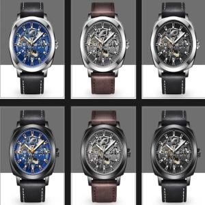 Calendar Automatic Mechanical Watches Citizen Quartz Watch Diameter 45mm