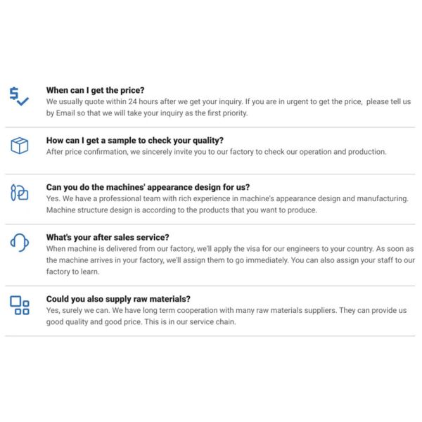 Quickly Switch Specifications Sanitay Pad Making Machine 5 Sizes Customized