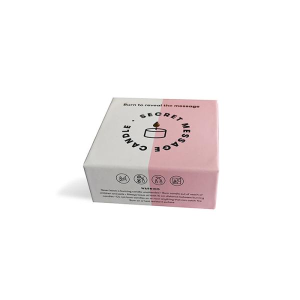 Customized Scented Candle Gift Box , Side Pull Cardboard Candle Boxes
