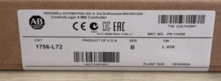 Quality programmable logic controller allen bradley plc 1756-l72 cpu controllogix rockwell automation wholesale