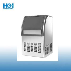 SS Body Plastic Lid Home Ice Making Machine Free Standing