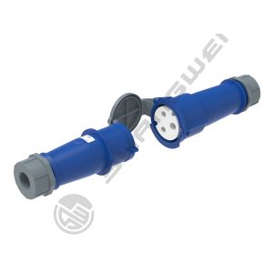 Industrial 3 Pin Connector 32A 220V-250V 50/60Hz 3P 6h 2P+E IP44 CEE/IEC IP44
