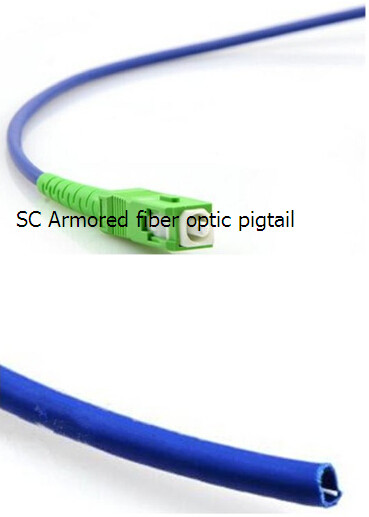 Quality Armored Fiber Optic Pigtails LC(sc)ST(fc) (UPC/APC) Single-Mode/multimode Simplex/Multimode wholesale