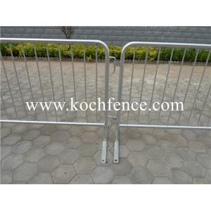 Galvanized Metal Crowd Barriers , Construction Barrier Fence 2200mm-2500mm Width