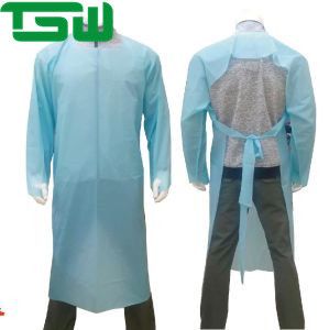Waterproof Disposable CPE Gowns 120x110cm For Particle Isolation