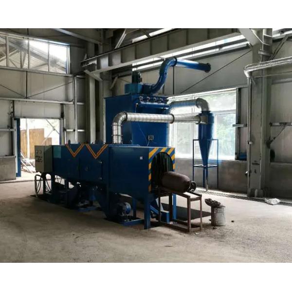 Quality 8 Turbines LPG Cylinder Shot Blasting Machine Steel Oxygen Tank Inner Wall Sand Blasting Machine wholesale
