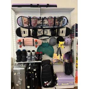 Shelves with hook retail display rack