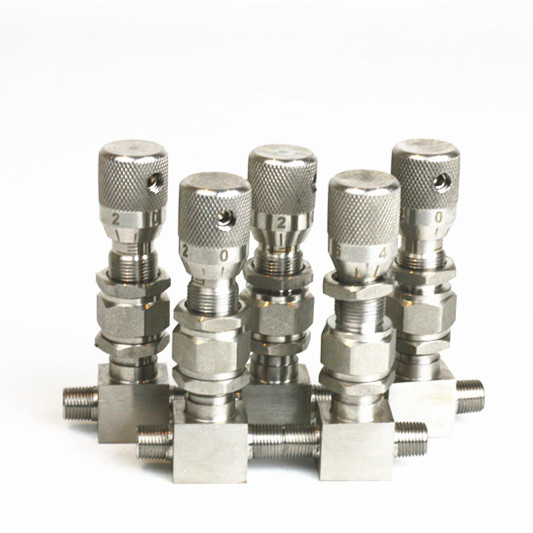 Quality 1/4" Mini Threaded Gas Needle Valve Single Flow Way Metering Needle Valve wholesale