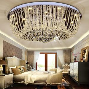 Round Crystal ceiling mount light fixture For indoor home Lighting Fixtures (WH