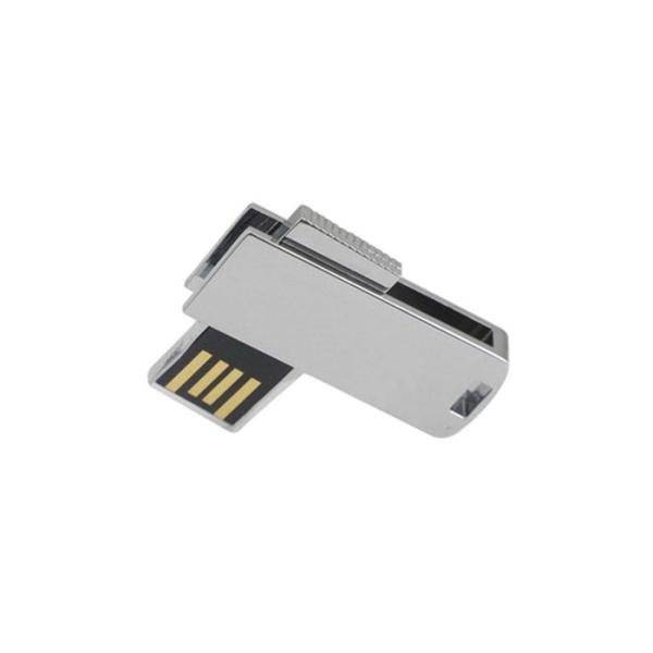 Quality Silver Color Swivel Memory Stick , Polished Metal 32gb Usb 2.0 Flash Drive wholesale