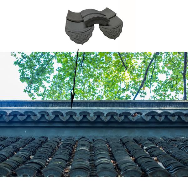 Quality Traditional Residential Synthetic Antique Chinese roof tiles unglazed matt wholesale