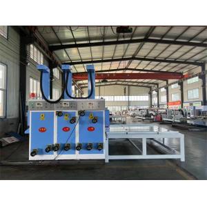 Corrugated Carton Box Chain 3 Color Printing Slotting Die Cutting Machine for
