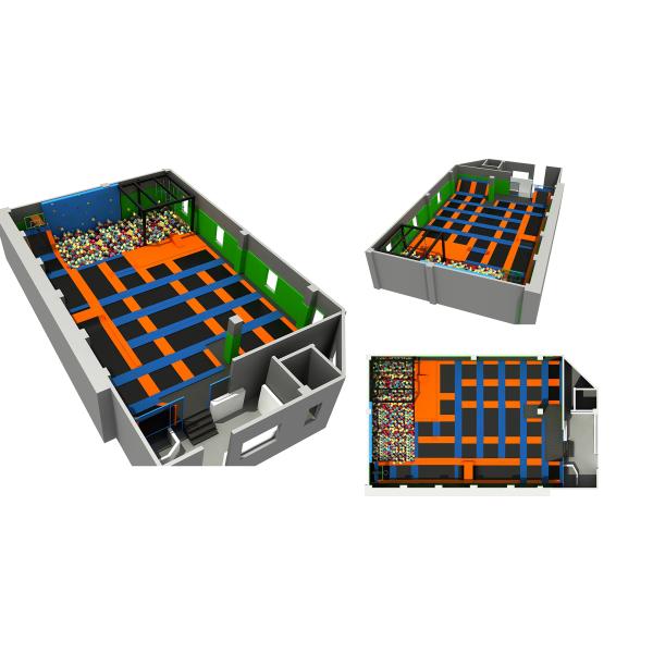 260M2 Super Quality Big Trampoline Park Made in China/ Indoor Trampoline for