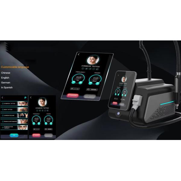 1-10Hz Adjust 1064nm 532nm 320nm 755nm ND Yag Laser Tattoo Removal Machine