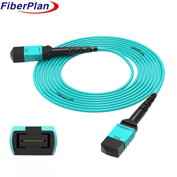 Quality FTTH FTTB FTTX Network MPO MTP Fiber Optic Loopback Low Insertion Loss Om3 Fiber Cable wholesale