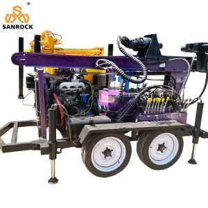 Mini Water Drilling Rig Machine Wheeled Water Well Drill Rig Deep Well Drilling