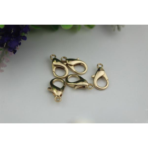 Custom made 4 color zinc alloy length 20 mm bag lobster claw snap hook for metal chains