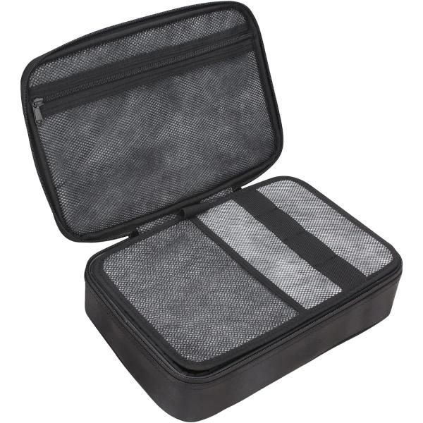 Black Color Large Capacity Storage Waterproof Custom Travel Smell Proof Bag With Lock