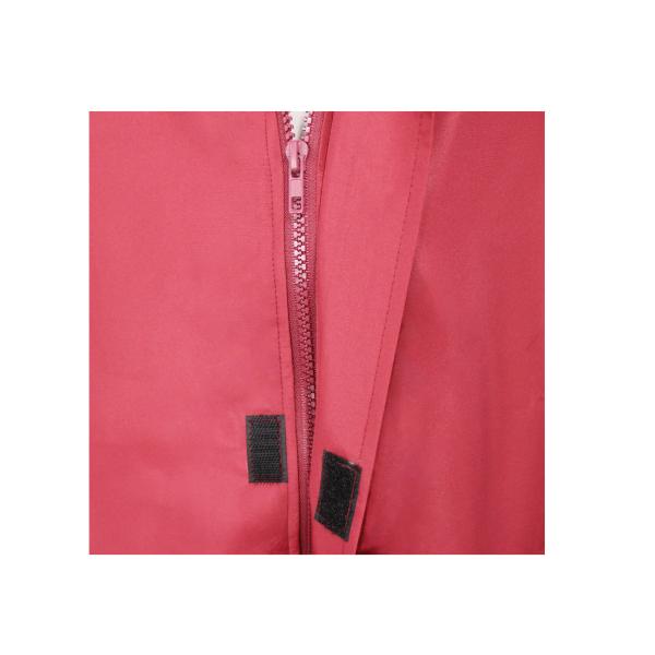 100% Polyester Winter Jacket Hexagonal Pattern Women Thermal Red Jacket Polar Fleece