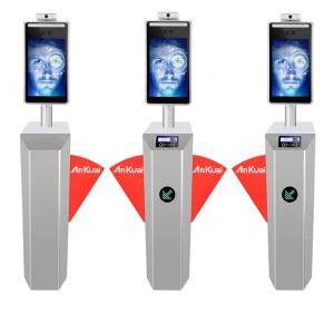 IPS LCD Face Recognition Turnstile Camera With Attendance System
