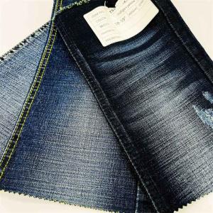 Sanforized Stretchy Right Hand Twill Denim Fabric With Yellow Backside