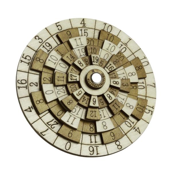 Quality Wooden Huarong Road Puzzle Turntable Spinning Puzzles Burning Brain Toy wholesale