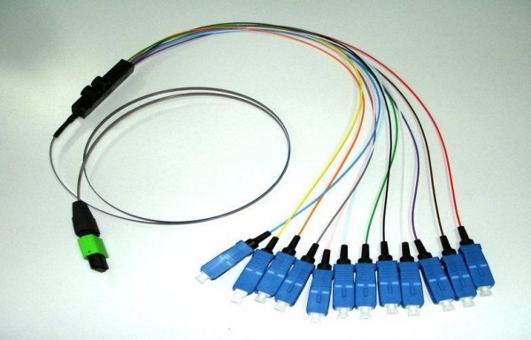 Quality 12 Fibers MPO-SC MTP MPO Fiber Patch Jumper Cable 0.9mm Cable wholesale