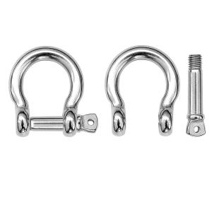 Polished Finish Stainless Steel Bow Shackle Perfect for Rigging Screw Applicatio