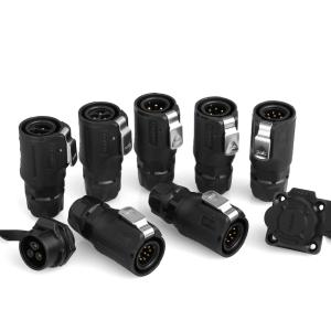 M16 PBT Plastic Circular Shell Ip68 Waterproof Connector 3 Pin for Led Outdoor