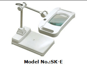 Light Grey Magnifying Lamp Glass Lens Material 22W Energy Saving Circular